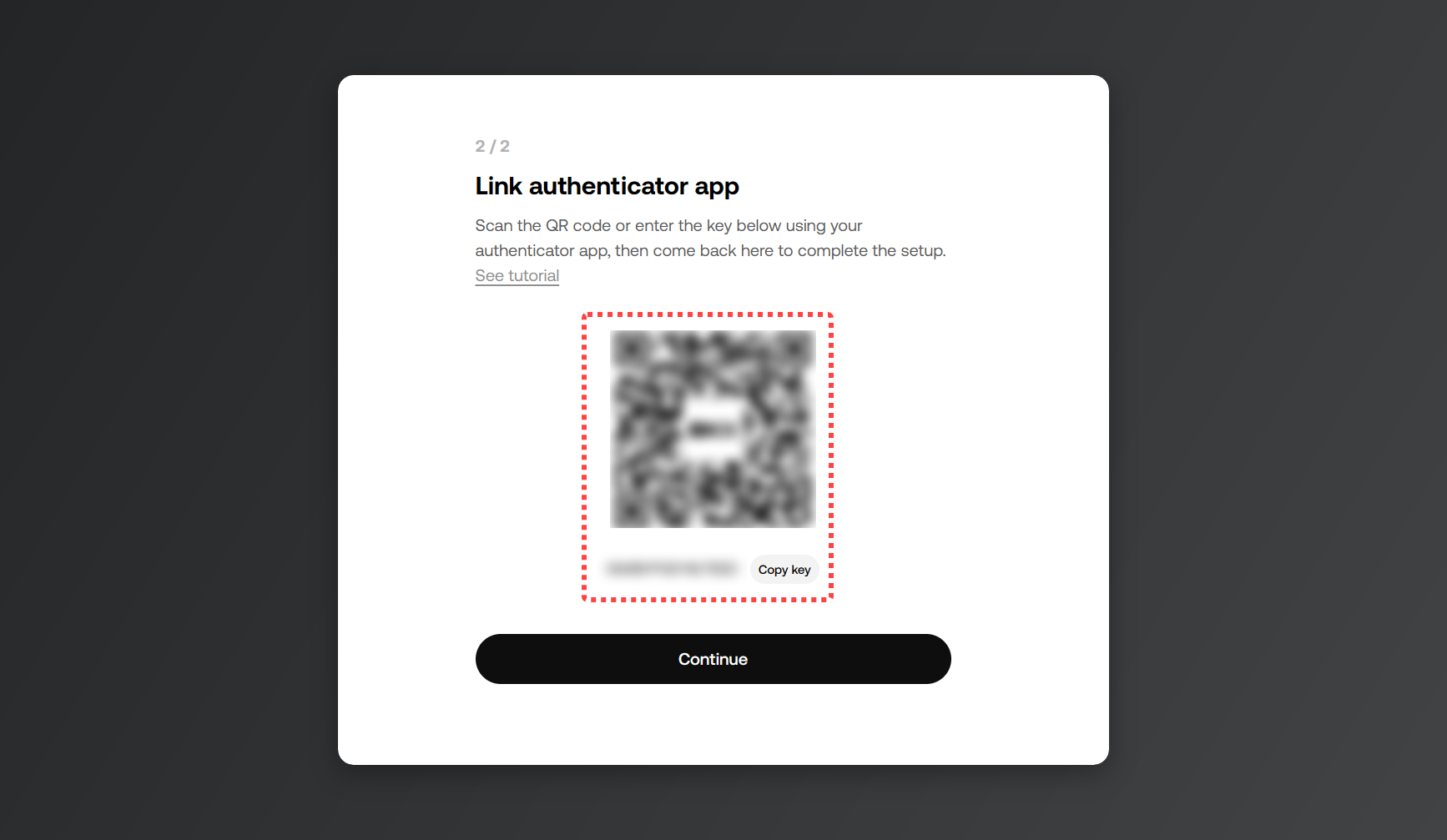 Scanning the QR code on the OKX screen with an authenticator app.
